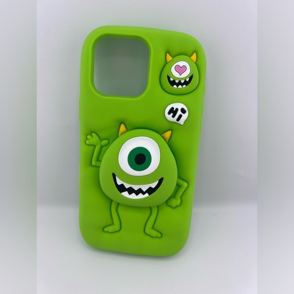 Adorable 3D Monster Silicone Phone Case - iPhone 16 Pro Max - Picture 1 of 6